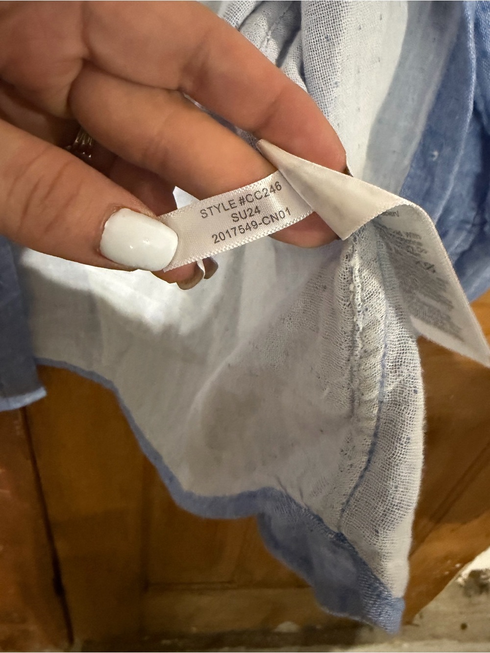 J.Crew – Garçon Classic Shirt in Cotton-Linen Blend Gauze Majestic Sky – Sz. 12 - Picture 6 of 7